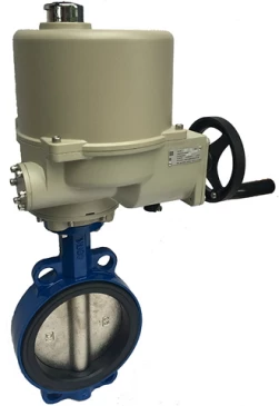 Затвор дисковый поворотный ABRA Ду250 Ру16 BUV-VF826D, межфланцевый, корпус - чугун, диск - чугун, с электроприводом, EPDM в Сочи