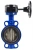 Затвор дисковый поворотный ABRA Ду450 Ру16 BUV-VF826D, межфланцевый, корпус - чугун, диск - чугун, редуктор, EPDM в Сочи
